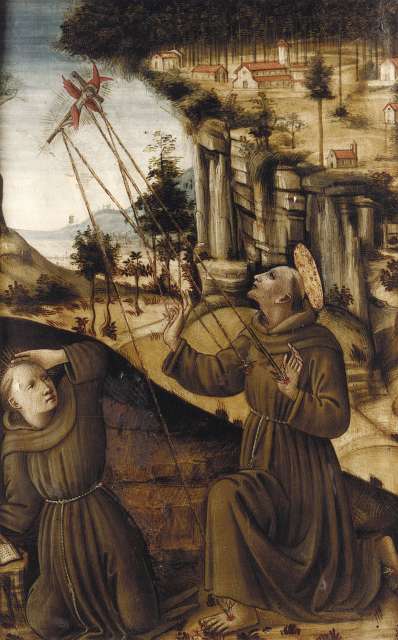 Christie's — Maestro di Marradi - sec. XV/ XVI - San Francesco d'Assisi riceve le stimmate — insieme